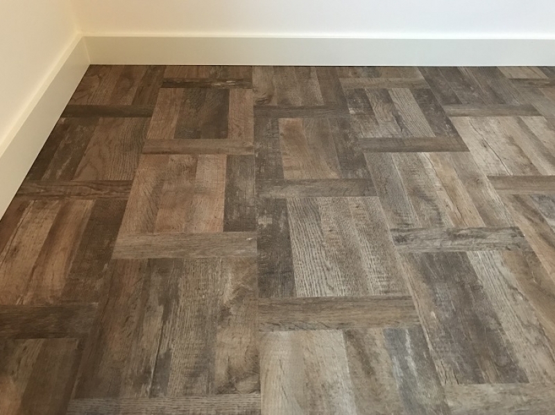 PVC vloer in basket stijl